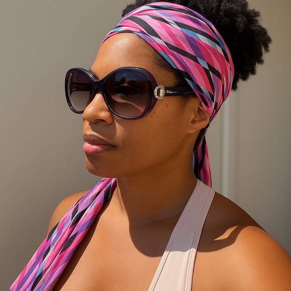 Salvatore Ferragamo Accessories - SALVATORE FERRAGAMO | SF470SRA Crystal Gancini Oversized Sunglasses